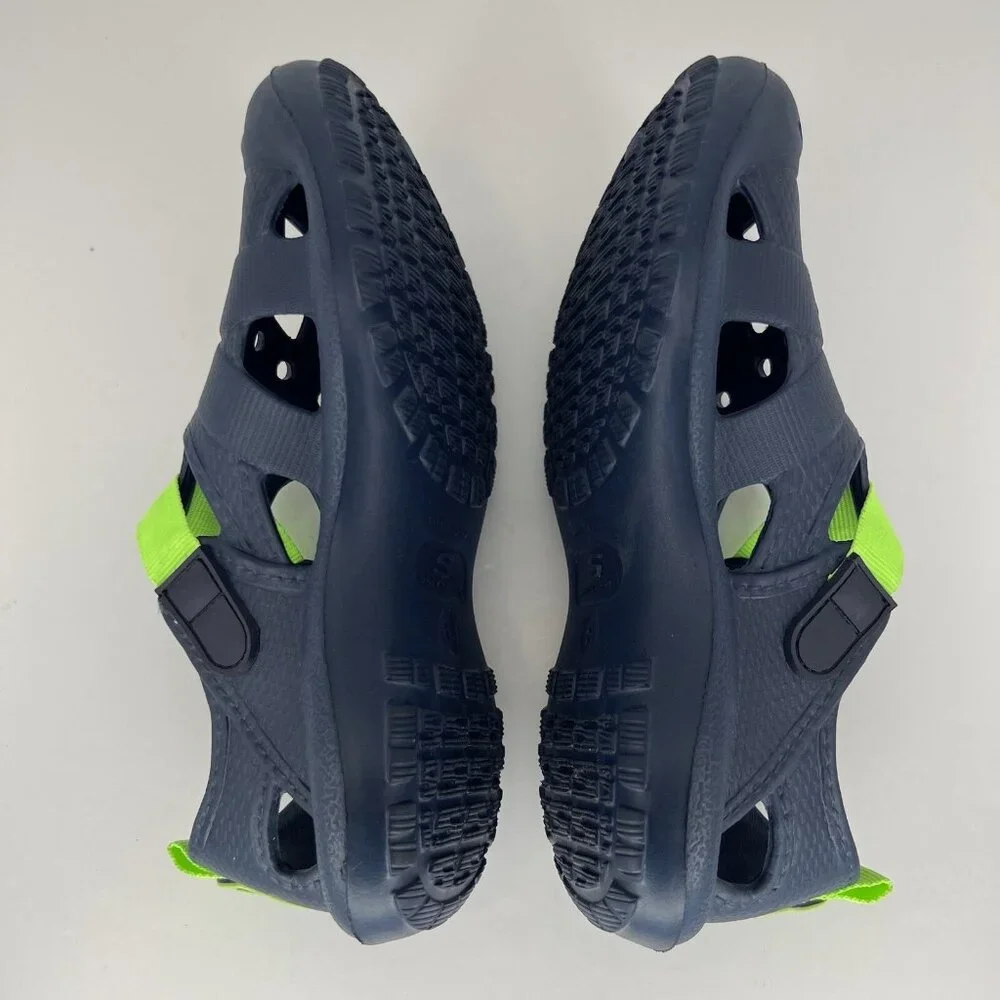 Skechers Navy Lime Unisex Youth Water Shoes Waterproof Slip-On Youth Size 2